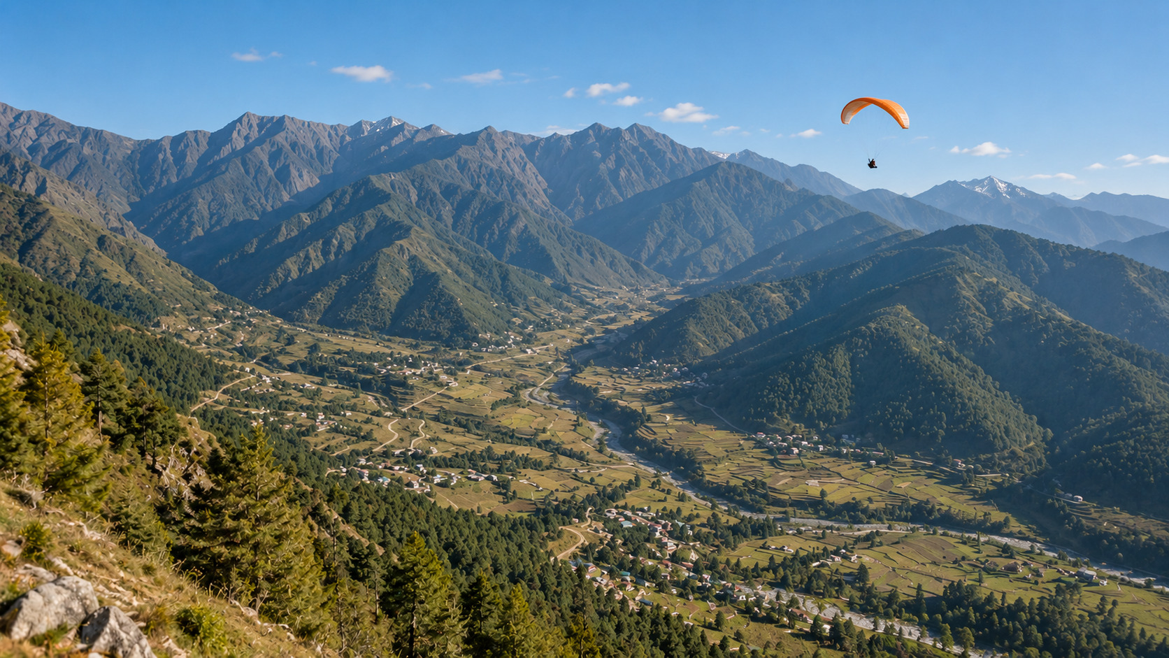 paragliding near dharamshala
