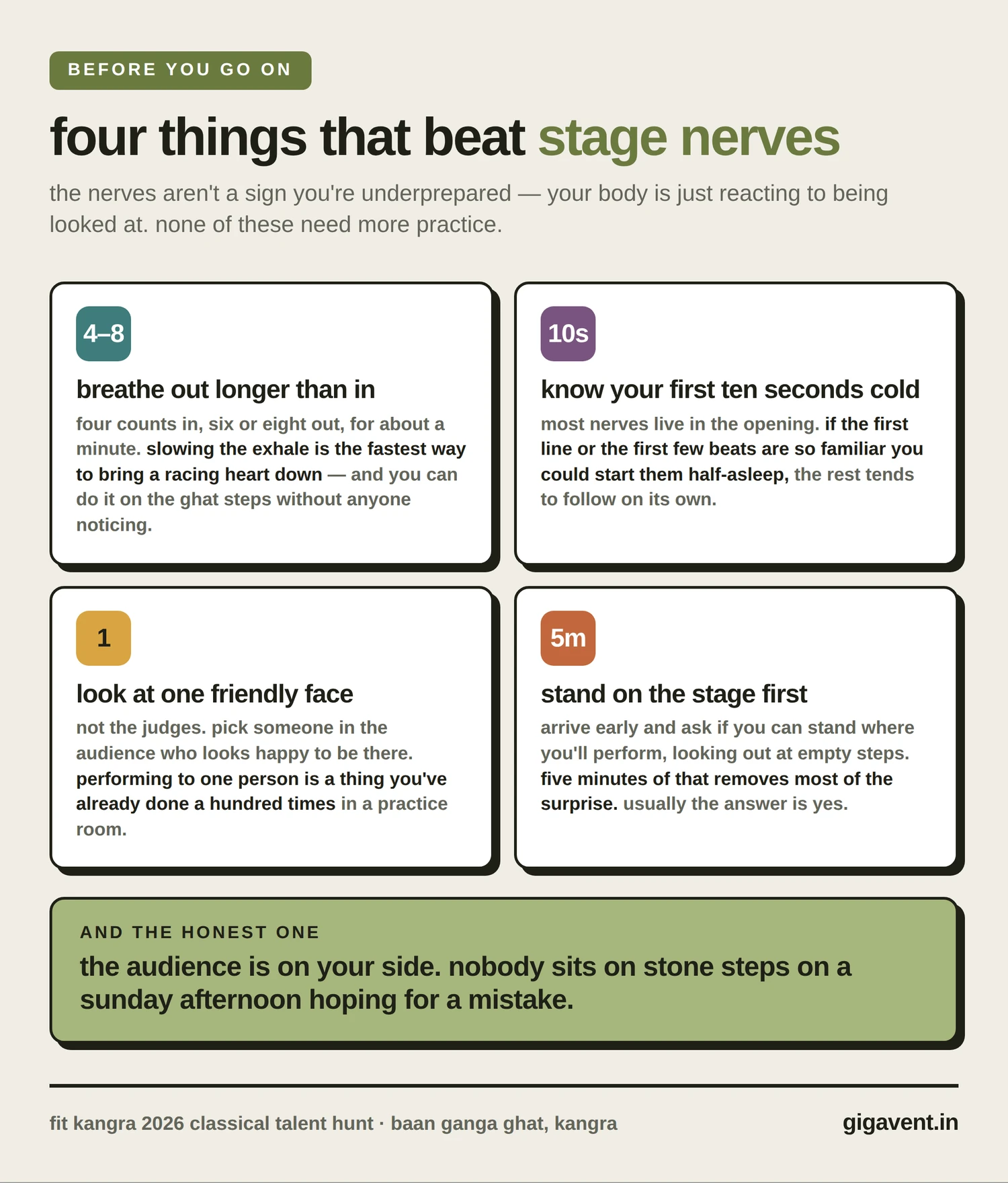 stage fright tips